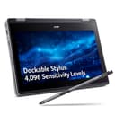 Acer TravelMate B3 Spin 11 TMB311RN-33-TCO - Flip design - Intel N-series - N100 / up to 3.4 GHz - Win 11 Pro Education - UHD Graphics - 4 GB RAM - 128 GB SSD UFS - 11.6" IPS touchscreen 1920 x 1080 (Full HD) - Wi-Fi 6E, Bluetooth - shale black - kbd: UK thumbnail 4