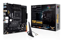 ASUS TUF GAMING B550M-PLUS WIFI II - Motherboard - micro ATX - Socket AM4 - AMD B550 Chipset - USB-C Gen2, USB 3.2 Gen 1, USB 3.2 Gen 2 - 2.5 Gigabit LAN, Wi-Fi 6, Bluetooth - onboard graphics (CPU required) - HD Audio (8-channel)