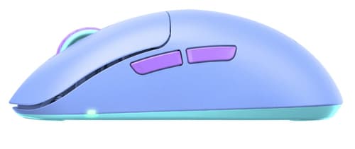 Xtrfy M8 - Mouse - optical - 5 buttons - wireless - 2.4 GHz - USB wireless receiver - frosty purple — view 5