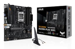ASUS TUF GAMING A620M-PLUS WIFI - Motherboard - micro ATX - Socket AM5 - AMD A620 Chipset - USB 3.2 Gen 1, USB-C 3.2 Gen 1 - Gigabit LAN, 2.5 Gigabit LAN, Bluetooth, Wi-Fi - onboard graphics (CPU required) - HD Audio (8-channel)