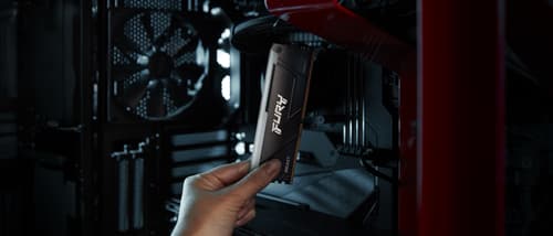 Kingston FURY Beast RGB - DDR4 - kit - 64 GB: 4 x 16 GB - DIMM 288-pin - 3200 MT/s / PC4-25600 - CL16 - 1.35 V - unbuffered - non-ECC - black — view 6