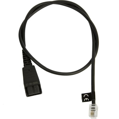 Jabra - Headset cable - RJ-11 male to Quick Disconnect male — view 1