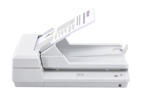 Ricoh SP-1425 SP1425 SP 1425 Document Scanner 25ppm / 50ipm duplex A4 desktop document scanner with ADF and Flatbed. Includes PaperStream IP image processing and PaperStream Capture Lite software, USB 2 cable, ABBYY Sprint for OCR and PDF creation, and 12