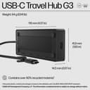 HP Travel Hub G3 - Port replicator - USB-C - HDMI