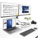 StarTech.com Thunderbolt 4 Multi-Display Docking Station, Quad/Triple/Dual Monitor Dock, 2x HDMI/2x DisplayPort, 7x USB Hub, 2.5 Gigabit Ethernet, 98W Power Delivery, for Windows/MacBook