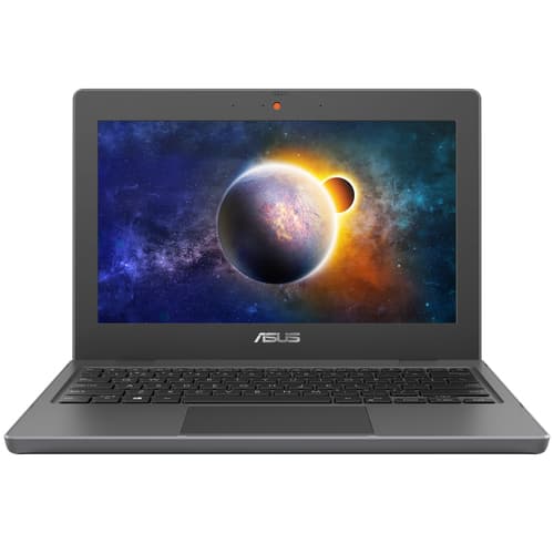 ASUS BR1100C C1XA-3Y - 180-degree hinge design - Intel Celeron - N4500 / up to 2.8 GHz - Win 11 Pro Education - UHD Graphics - 4 GB RAM - 128 GB eMMC - 11.6" touchscreen 1366 x 768 (HD) - Gigabit Ethernet - Wi-Fi 6 - dark grey