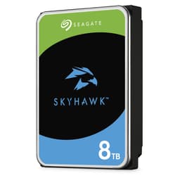 Seagate SkyHawk ST8000VX010 - Hard drive - 8 TB - internal - 3.5" - SATA 6Gb/s - buffer: 256 MB - with 3 years Seagate Rescue Data Recovery