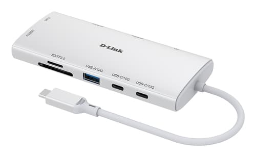 D-Link DUP-A01 - Docking station - USB-C - 2 x HDMI - 1GbE — view 3