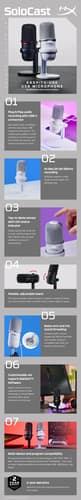 HyperX SoloCast - Microphone - USB - black - for HP 250 G9, Laptop 15, 15s, 17, Pavilion Laptop 15, Workstation Z2 G9 — view 14
