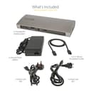 StarTech.com Thunderbolt 4 Dock, 96W Power Delivery, Single 8K/Dual Monitor 4K 60Hz, 3xTB4/USB4 ports, 4xUSB-A, SD, GbE, Thunderbolt 4 Docking Station for Windows or TB3 MacBook, 0.8m - Docking station - Thunderbolt 4 - 3 x Thunderbolt - 1GbE
