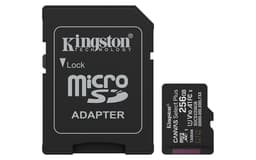 Kingston Canvas Select Plus - Flash memory card (SD adapter included) - 256 GB - A1 / Video Class V10 / UHS-I U1 / Class10 - microSDXC UHS-I