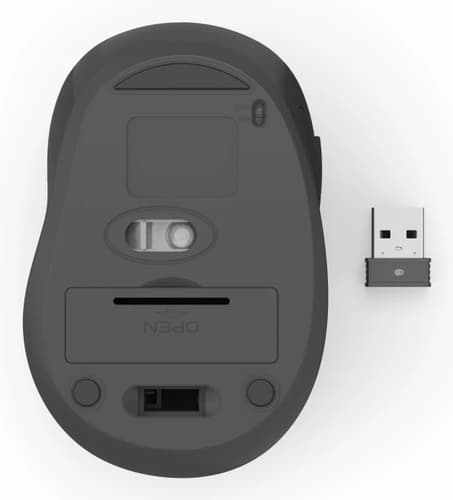 Hama WM-400 Wireless Mouse, Ergonomic, Optical, 6-Button, No Noise, Black — view 8