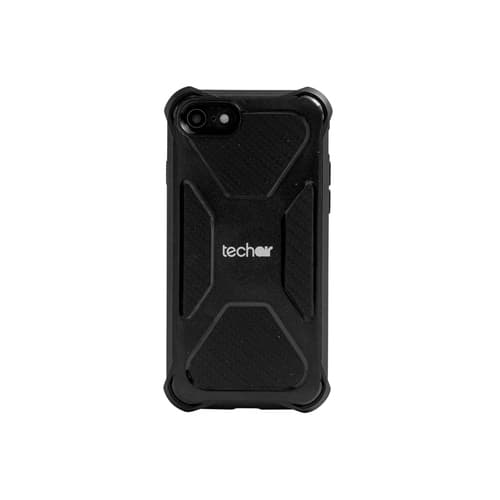 techair classic pro - Back cover for mobile phone - rugged - polycarbonate, thermoplastic polyurethane (TPU) - black - for Apple iPhone 6, 6s, 7, 8, SE (2nd generation)