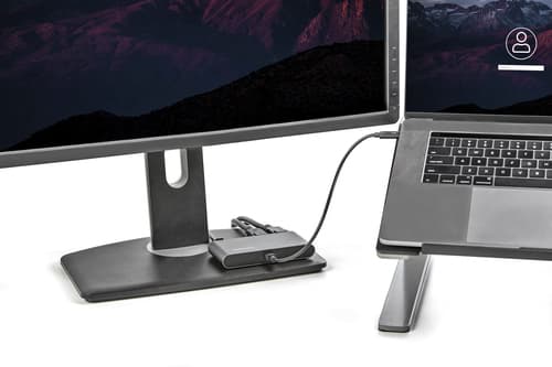 StarTech.com Thunderbolt 3 Mini Dock - Portable Dual Monitor w/ DP 4K 60Hz - 2X USB-A Hub (3.2/2.0), GbE - 28cm Cable - TB3 Multiport Adapter - Mac/Windows�- Upgraded Version of TB3DKM2DP (TB3DKMDPL) - Docking station - Thunderbolt 3 - 2 x DP - 1GbE — view 6