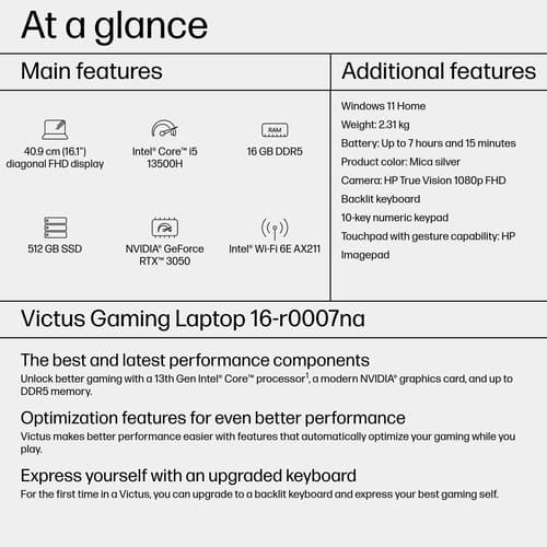 16-R0007NA I5-13500H 16GB 512GB 3050 — view 5