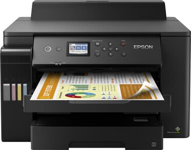 Epson EcoTank ET-16150 ET 16150  ET16150 - Printer - colour - Duplex - ink-jet - A3 - 4800 x 1200 dpi - up to 25 ppm (mono) / up to 25 ppm (colour) - capacity: 550 sheets - USB 2.0, Gigabit LAN, Wi-Fi - black