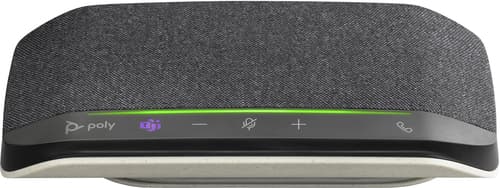 Poly Sync 10-M - Speakerphone hands-free - wired - USB-A, USB-C - silver - Certified for Microsoft Teams