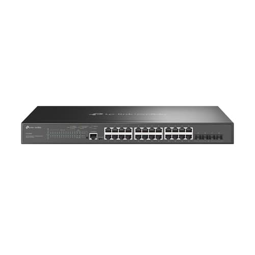 TP-Link JetStream TL-SG3428MP V6.6 - Switch - L2+ - Managed - 24 x 10/100/1000 (PoE+) + 4 x Gigabit SFP - rack-mountable - PoE+ (384 W)