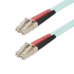 StarTech.com 20m (65ft) LC/UPC to LC/UPC OM4 Multimode Fiber Optic Cable, 50/125�m LOMMF/VCSEL Zipcord Fiber, 100G Networks, Low Insertion Loss, LSZH Fiber Patch Cord - Patch cable - LC/UPC multi-mode (M) to LC/UPC multi-mode (M) - 20 m - fibre optic - duplex - 50 / 125 micron - OM4 - up to 100 Gbps data transfer rate, halogen-free - aqua