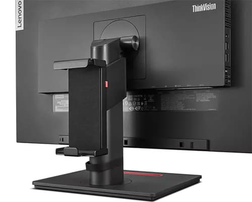Lenovo Docking Station Mounting Bracket G2 - Docking station mounting kit - under-desk mountable, above-the-monitor mountable - 22", 24" - for ThinkCentre M75t Gen 2, ThinkPad P14s Gen 2, P15s Gen 2, X13 Gen 2, X13 Yoga Gen 2 — view 3