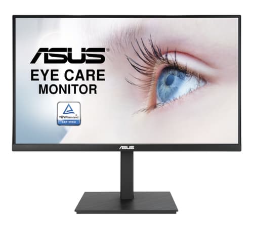 ASUS VA27AQSB - LED monitor - 27" - 2560 x 1440 QHD @ 75 Hz - IPS - 350 cd/m� - 1000:1 - 1 ms - HDMI, DisplayPort - speakers - black