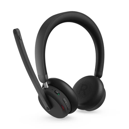 Lenovo 6550 - Headset - on-ear - Bluetooth - wireless - active noise cancelling - black - Certified for Microsoft Teams — view 3