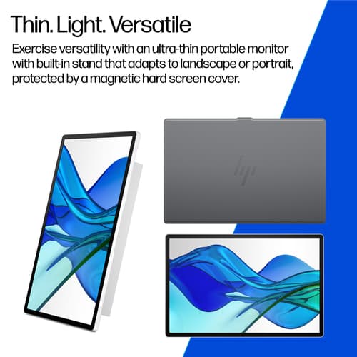 HP Series 5 Pro 14 inch WQXGA Portable Monitor - 514pn, 35.6 cm (14"), 2560 x 1600 pixels, WQXGA, LCD, 7 ms, Silver — view 9