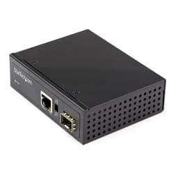 StarTech.com PoE+ Industrial Fiber to Ethernet Media Converter 60W, SFP to RJ45, Singlemode/Multimode Fiber to Copper Gigabit Ethernet, Compact, IP-30/ -40 to +75C, PoE+ Media Converter - Fiber Media Converter (IMC1GSFP60W) - Fibre media converter - 1GbE - 1000Base-SX, 1000Base-T - RJ-45 / SFP (mini-GBIC) - up to 10 km