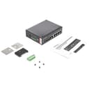 StarTech.com Industrial 6 Port Gigabit Ethernet Switch 4 PoE RJ45 +2 SFP Slots 30W PoE+ 48VDC 10/100/1000 Power Over Ethernet LAN Switch -40C to 75C, DIN Connector/Mountable, Fast Ethernet thumbnail 5