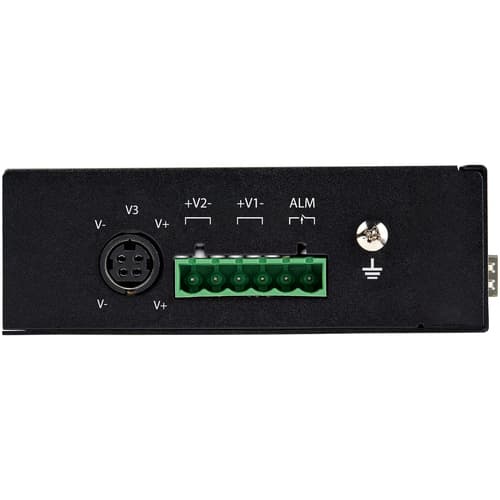 StarTech.com Industrial 6 Port Gigabit Ethernet Switch 4 PoE RJ45 +2 SFP Slots 30W PoE+ 48VDC 10/100/1000 Power Over Ethernet LAN Switch -40C to 75C, DIN Connector/Mountable, Fast Ethernet — view 5