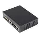 StarTech.com Industrial 6 Port Gigabit Ethernet Switch 4 PoE RJ45 +2 SFP Slots 30W PoE+ 48VDC 10/100/1000 Power Over Ethernet LAN Switch -40C to 75C, DIN Connector/Mountable, Fast Ethernet thumbnail 1