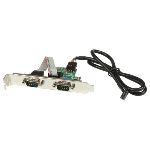 StarTech.com Motherboard Serial Port - Internal - 2 Port - Bus Powered - FTDI USB to Serial Adapter - USB to RS232 Adapter (ICUSB232INT2) - Serial adapter - USB - RS-232 x 2 — view 1