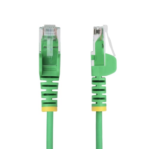 StarTech.com 15m Green Slim CAT6 Ethernet Cable, Snagless, 28AWG, LSZH - Patch cable - RJ-45 (M) to RJ-45 (M) - 15 m - 3.6 mm - UTP - CAT 5/5e/6 - IEEE 802.3bt - snagless, halogen-free, stranded copper - green — view 3