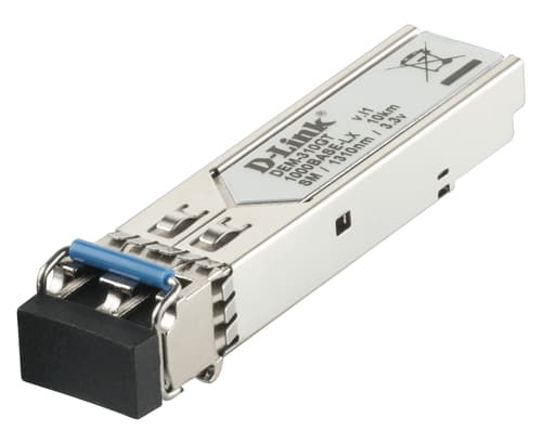 D-Link DEM 310GT - SFP (mini-GBIC) transceiver module - 1GbE - 1000Base-LX - LC - up to 10 km - 1310 nm