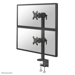 Neomounts FPMA-D960DVPLUS - Mounting kit - for 2 LCD displays - steel - black - screen size: 17"-49" - clamp mountable, desk-mountable