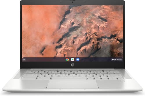 HP Pro c645 Chromebook - AMD Athlon Silver - 3050C / up to 3.2 GHz - Chrome OS - Radeon Graphics - 4 GB RAM - 32 GB eMMC - 14" IPS 1366 x 768 (HD) - Wi-Fi 6 - pike silver aluminium - kbd: UK