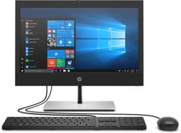 HP ProOne 440 G6 - All-in-one - Core i3 10100T / up to 3.8 GHz - RAM 8 GB - SSD 256 GB - NVMe - DVD-Writer - UHD Graphics 630 - Gigabit Ethernet - Bluetooth 5.0, 802.11a/b/g/n/ac/ax - Win 10 Pro 64-bit - monitor: LED 23.8" 1920 x 1080 (Full HD) - keyboard: UK