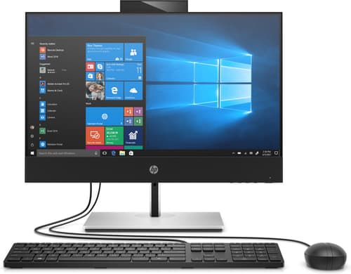 HP ProOne 600 G6 - All-in-one - Core i5 10500 / up to 4.5 GHz - RAM 8 GB - SSD 256 GB - NVMe, TLC - DVD-Writer - UHD Graphics 630 - Gigabit Ethernet - Win 10 Pro 64-bit - monitor: LED 21.5" 1920 x 1080 (Full HD) - keyboard: UK — view 3