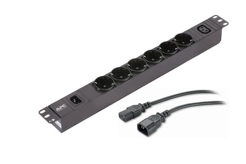 APC Easy Basic Rack PDU EPDU1010B-SCH - Power distribution unit (rack-mountable) - AC 200-240 V - 1-phase - input: IEC 60320 C14 10A - output connectors: 7 (IEC C14, 6 x CEE 7/4) - 1U - 19" - 2.5 m cord