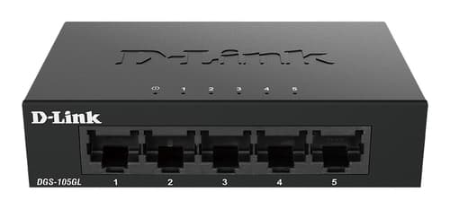 D-Link DGS 105GL - Switch - unmanaged - 5 x 10/100/1000 - desktop