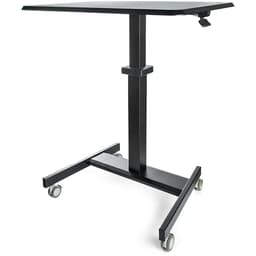StarTech.com Mobile Standing Desk, Portable Sit Stand Ergonomic Height Adjustable Cart on Wheels, Rolling Computer/Laptop Workstation Table with Locking One-Touch Lift for Teacher/Student - Mobile Sit Stand Desk (STSCART2) - Sit/standing desk - mobile - electric height adjustment - black - black base