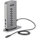 StarTech.com USB-C USB-A Dock, Hybrid Universal USB 3.0 Docking Station for USB-C or USB-A Laptop, Dual Monitor 4K 60Hz HDMI/DisplayPort, 6x USB-A Hub, Gigabit Ethernet, USB 3.1/3.2 Gen 1 - Dual 4K USB-C Dock (DK30A2DHUUE) - Docking station - USB - 2 x HDMI, 2 x DP - 1GbE - 40 Watt