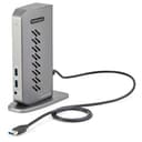 StarTech.com USB-C USB-A Dock, Hybrid Universal USB 3.0 Docking Station for USB-C or USB-A Laptop, Dual Monitor 4K 60Hz HDMI/DisplayPort, 6x USB-A Hub, Gigabit Ethernet, USB 3.1/3.2 Gen 1 - Dual 4K USB-C Dock (DK30A2DHUUE) - Docking station - USB - 2 x HDMI, 2 x DP - 1GbE - 40 Watt