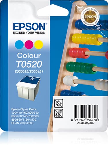 Epson Ink Cartridges, T0520, Abacus, Singlepack, 1 x 35.0 ml Colour — view 1