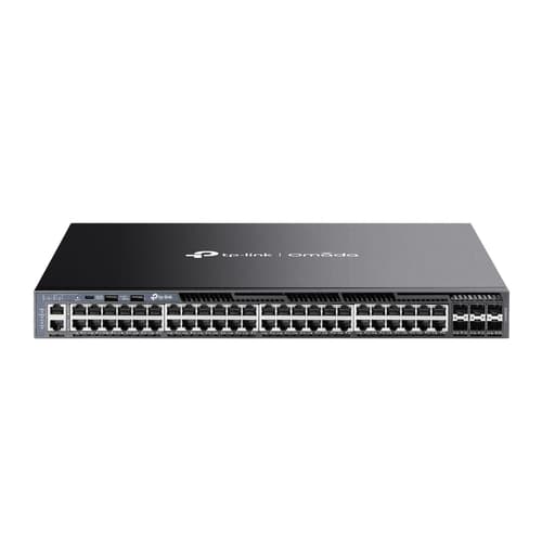 TP-Link Omada SG6654X V1 - Switch - L3 - Managed - 48 x 10/100/1000 + 6 x 10Gb Ethernet SFP+ - front to back airflow - rack-mountable