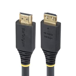 StarTech.com 20ft (6m) Active HDMI Cable w/Gripping Connectors - High Speed - HDMI cable with Ethernet - HDMI male to HDMI male - 6.1 m - shielded - black - 1080p support 240Hz, 1440p (UWQHD) support 144Hz, 4K60Hz support, halogen-free, active
