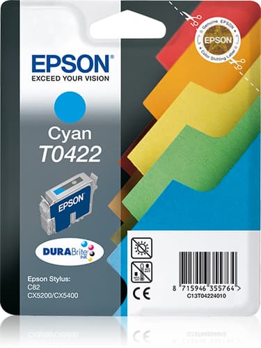 Epson T0422 - Print cartridge - 1 x cyan - 420 pages — view 1