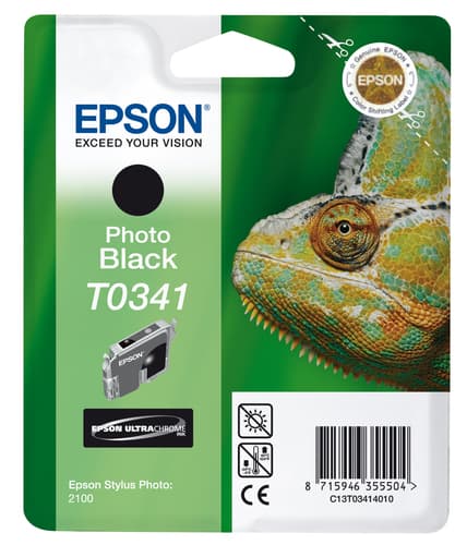 Epson T0341 - Print cartridge - 1 x pigmented black - 628 pages — view 3