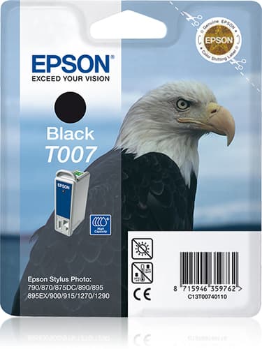 Epson Ink Cartridges, Eagle, Singlepack, 1 x 16.0 ml Black — view 1
