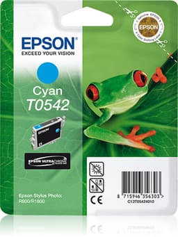 Epson Ink Cartridges, Ultrachrome, T0542, Frog, Singlepack, 1 x 13.0 ml Cyan